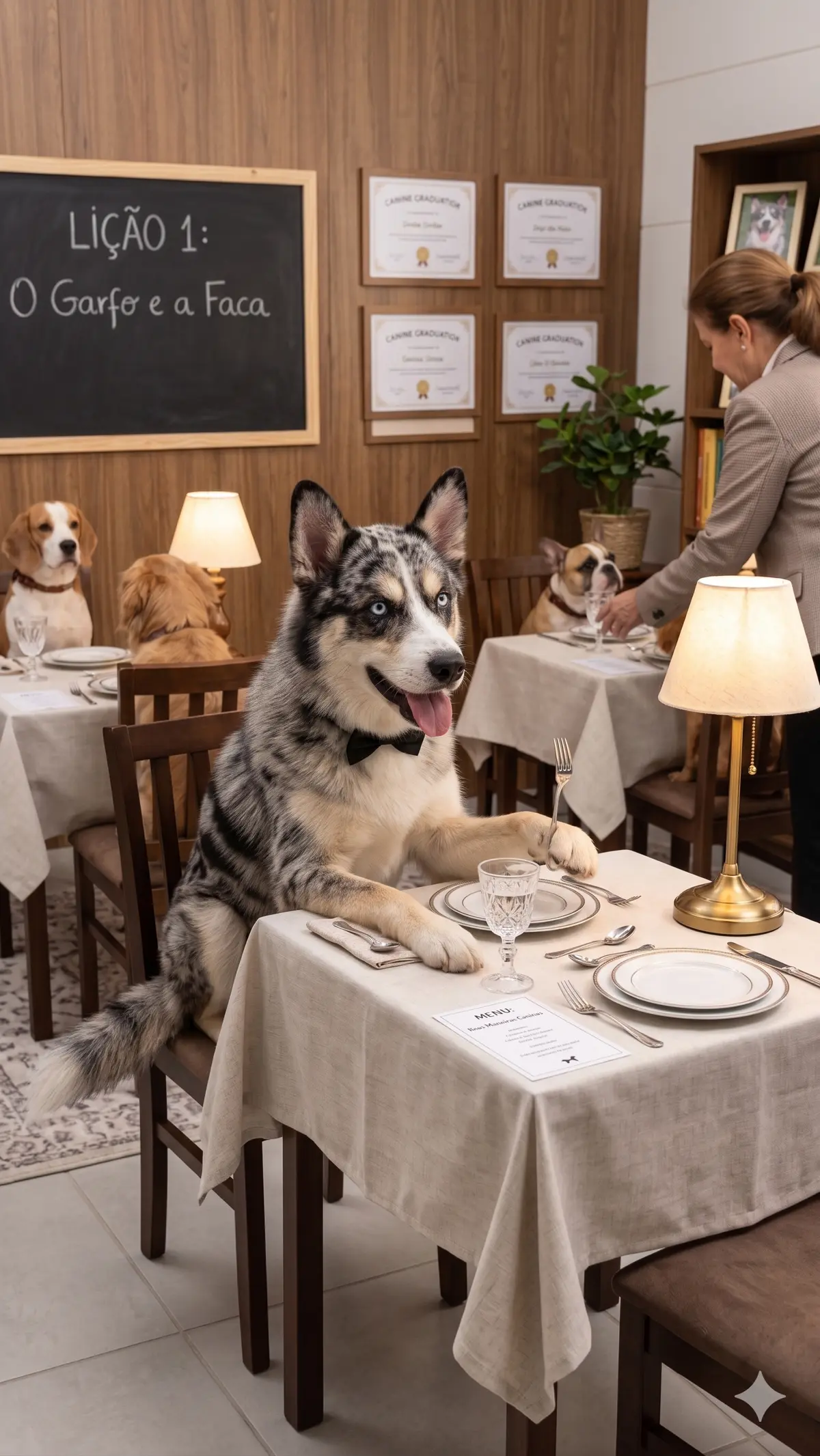 Curso de etiqueta para o Simba