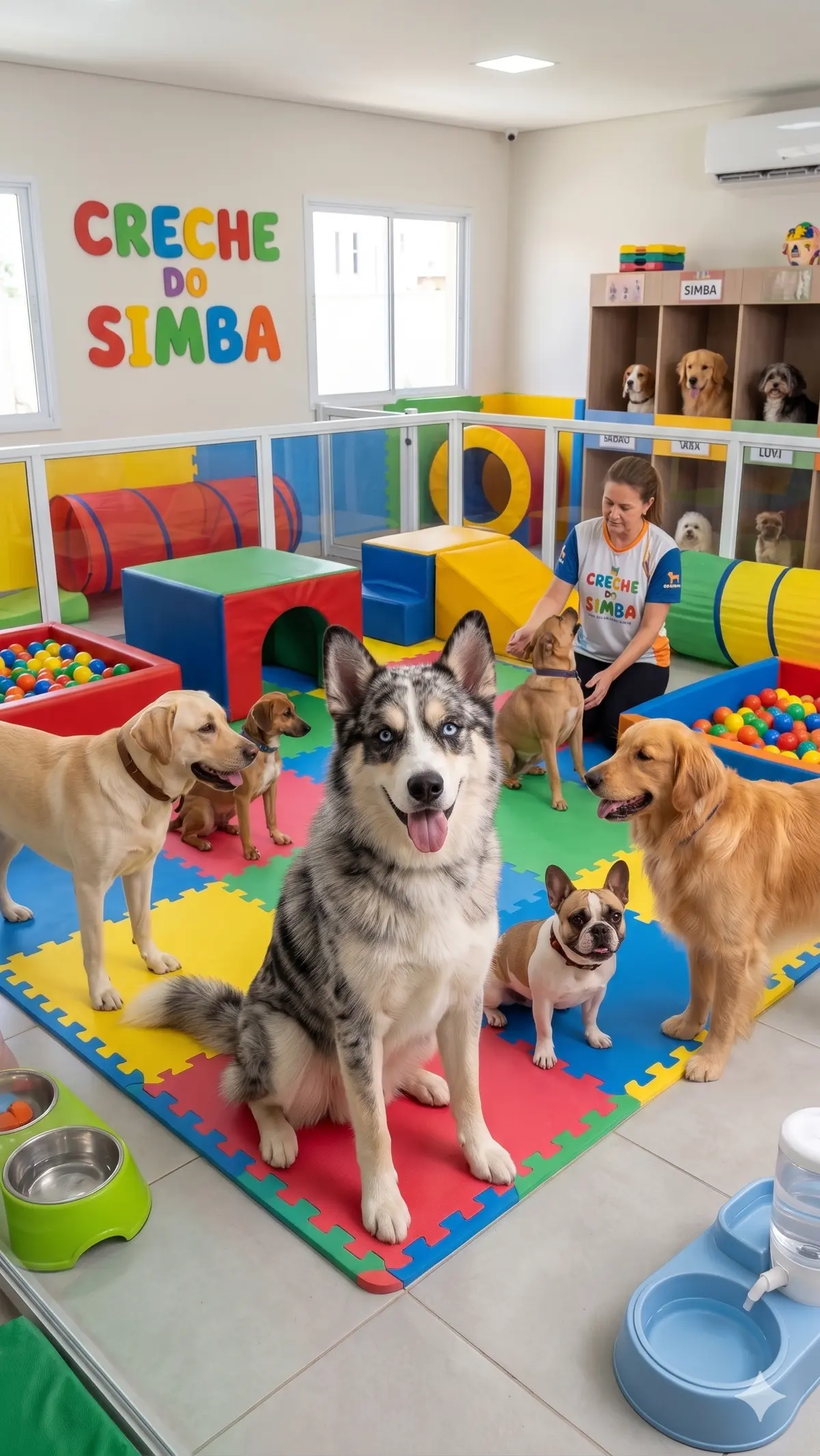 Creche para o Simba durante a lua de mel